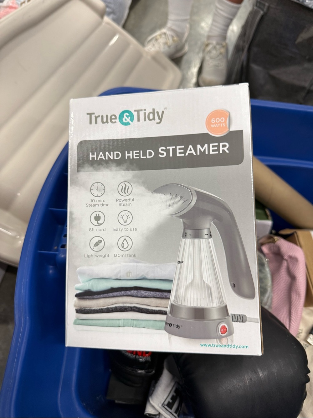 Gray Hand Held Fabric Steamer